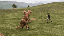 Dinosaur Chasing GIF - Dinosaur Chasing Chase GIFs