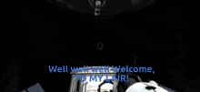 a screenshot of a video game with the words well well well welcome to my lair