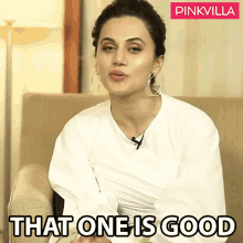That One Is Good Taapsee Pannu GIF - That One Is Good Taapsee Pannu Pinkvilla GIFs