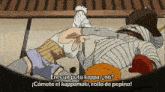 a cartoon of a man and woman fighting with the words eres un puto kappa on the bottom