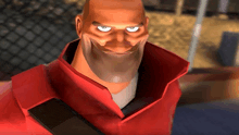 a cartoon character is wearing a red jacket