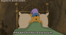 Uyuyorum GIF - Ama Ben Huharca Uyyorum Winnie The Pooh Pooh GIFs