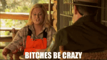 Crazy GIF - Parks And Rec Amy Poehler Leslie Knope GIFs
