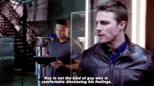 Oliver Queen Roy GIF - Oliver Queen Roy Uncomfortable GIFs