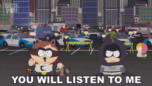 you will listen to me the coon eric cartman mysterion kenny mccormick