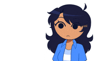 a boy and a girl are standing next to each other and the girl has a sad look on her face