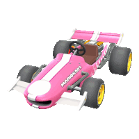 Pink Comet Kart Sticker - Pink Comet Kart Mario Kart Stickers