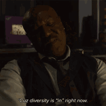 Cuz Diversity Is In Right Now Adrian Boseman GIF - Cuz Diversity Is In Right Now Adrian Boseman The Good Fight GIFs