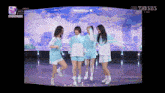 a group of girls are dancing on a stage with the words comeback at the top