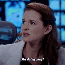 Greys Anatomy April Kepner GIF - Greys Anatomy April Kepner She Doing Okay GIFs