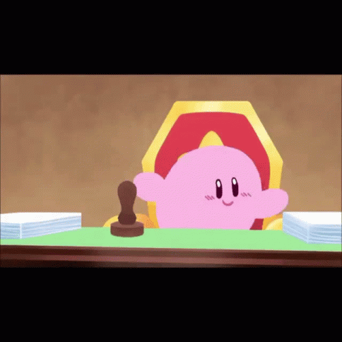 Kirby Poyo GIF - Kirby Poyo Approve - Discover & Share GIFs
