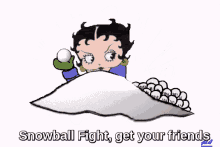 Fight Betty Boop GIF - Fight Betty Boop Snowball GIFs