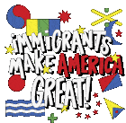 United We Dream Immigrants Sticker - United We Dream Immigrants Immigrants Make America Great Stickers