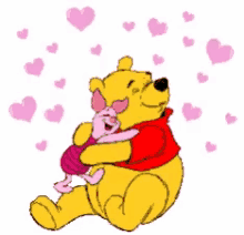 Pooh Piglet GIF - Pooh Piglet Hug GIFs