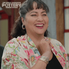 Laughing Natalie Waddell GIF - Laughing Natalie Waddell The Great Canadian Pottery Throw Down GIFs