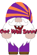 Gnome Get Well Soon Sticker - Gnome Get Well Soon Stickers