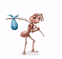 Sad Ant This Is How I Feel When GIF - Sad Ant This Is How I Feel When Sad Ant With Bindle GIFs