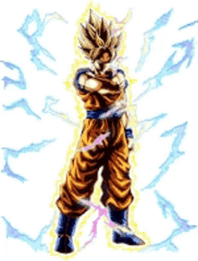 GIF transparente son goku - GIF animado em GIFER