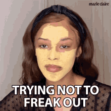 Trying Not To Freak Out Serayah GIF - Trying Not To Freak Out Serayah Marie Claire GIFs