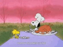Snoopy Eating GIF - Snoopy Eating Happy Thanksgiving GIFs