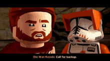 Lego Star Wars Obi Wan Kenobi GIF - Lego Star Wars Obi Wan Kenobi Call For Backup GIFs