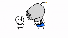 a cartoon drawing of a light bulb with a yellow flame coming out of it