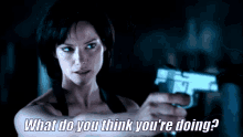 Sienna Guillory What Do You Think GIF - Sienna Guillory What Do You Think Jill Valentine GIFs