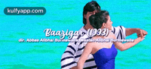 a poster for a movie titled baazigar 1993