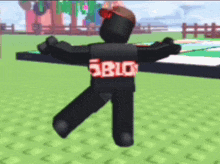 a black roblox character is dancing in a video game