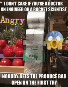 grocery bag angry mad you