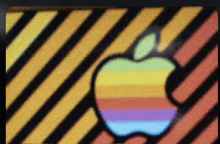 Apple Computer Hazard Stripes GIF