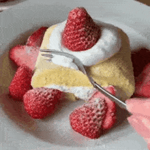 Strawberry Cake Dessert GIF