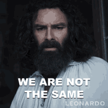 We Are Not The Same Leonardo Da Vinci GIF - We Are Not The Same Leonardo Da Vinci Aidan Turner GIFs