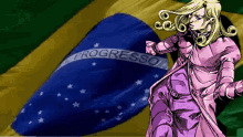 brazil brasil flag jojo funny valentine