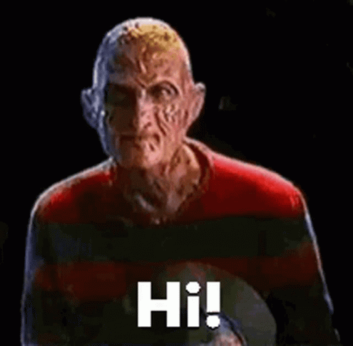 Hello Hi GIF - Hello Hi Freddy Krueger GIFs
