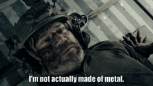 I'M Not Actually Made Of Metal Seal Team GIF - I'M Not Actually Made Of Metal Seal Team Full Metal GIFs