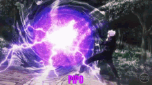 Satoru Gojo Hollow Purple GIF - Satoru Gojo Hollow Purple Anime GIFs