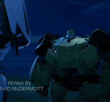 a robot is written by david mcdermott and is standing next to another robot