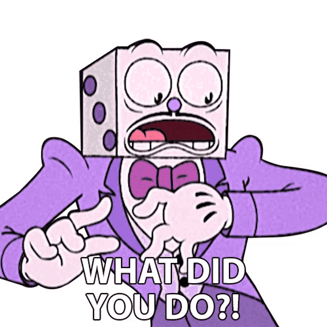 Cuphead Show I Heart King Dice Sticker 