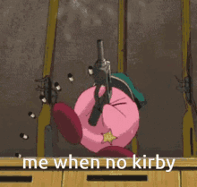 Kirby Gang Kirby GIF - Kirby Gang Kirby Pew GIFs