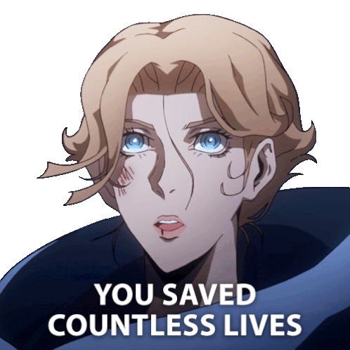 You Saved Countless Lives Sypha Belnades Sticker - You Saved Countless Lives Sypha Belnades Castlevania Stickers