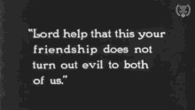 evil friendship