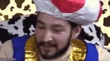Toad Cosplay GIF - Toad Cosplay Smile GIFs