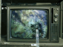 Tv Glass GIF - Tv Glass Broken GIFs