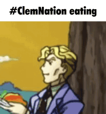 Clem Nation Eating GIF - Clem Nation Eating Yoshikage Kira GIFs
