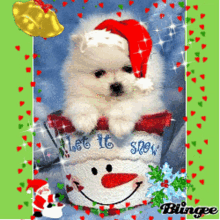 Merry Christmas Let It Snow GIF - Merry Christmas Let It Snow Dog GIFs