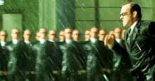 Smith And Neo Charging At Each Other - The Matrix Revolutions GIF - The Matrix Revolutions Agent Smith GIFs