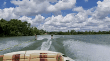 Water Skiing Doubles Watersking GIF