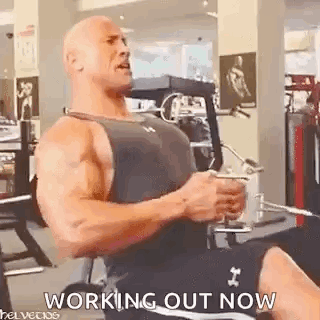 Gym Meme - Dwayne The Rock Johnson Transformation Gym Meme