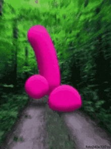 Pink Willie Running Through The Forest GIF - Pink Willie Running Through The Forest GIFs